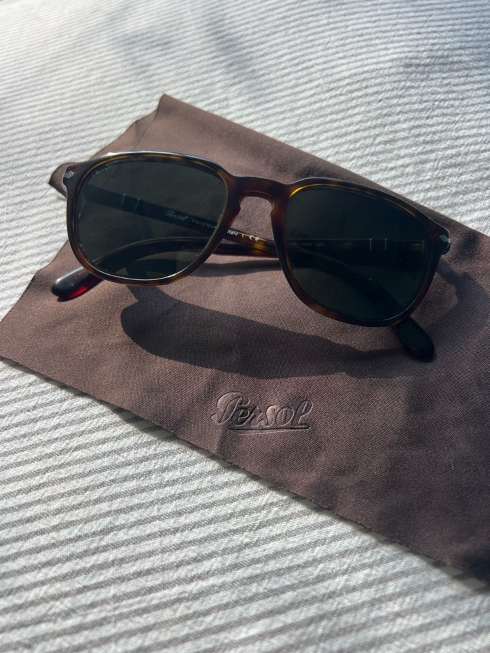 Persol 649 Tortoise Sunglasses PO0649 140 3N Hand Made in Italy + Case - Picture 8 of 10